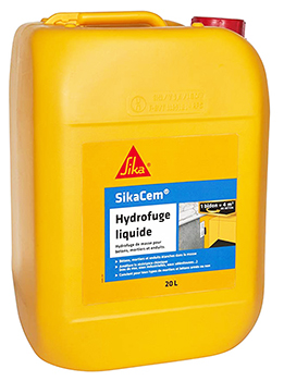 SIKACEM HYDROFUGE LIQUIDE EN BIDON DE 20 L