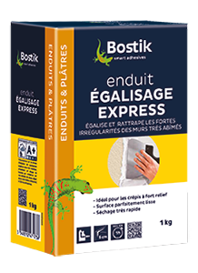 BOSTIK ENDUIT EGALISAGE EXPRESS POUDRE EN CARTON DE 1 KG