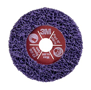 DISQUE 3M XT-DB VIOLET GRAIN EXTRA GROS  178 x 22 MM