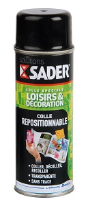 SADER COLLE REPOSITIONNABLE EN AEROSOL DE 200 ML