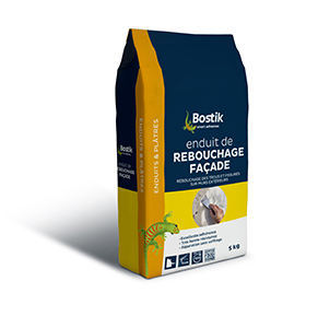 BOSTIK ENDUIT DE REBOUCHAGE FACADE POUDRE EN SAC DE 5 KG