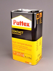 PATTEX CONTACT HAUTE TEMPERATURE EN BIDON DE 4,5 KG