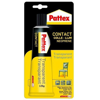 PATTEX CONTACT TRANSPARENT EN TUBE DE 125 GR