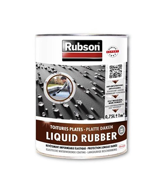RUBSON TOITURES LIQUID RUBBER NOIR EN BOITE DE 0,75 L