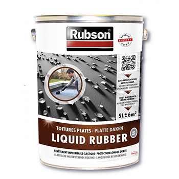RUBSON TOITURES LIQUID RUBBER GRIS EN BIDON DE 5 L