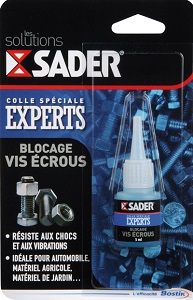 SADER COLLE BLOCAGE VIS ECROUS EN FLACON DE 5 ML