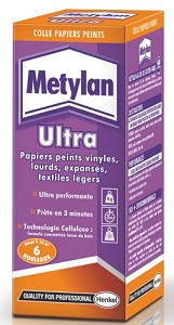 METYLAN COLLE PAPIERS PEINTS ULTRA EN PAQUET DE 200 GR