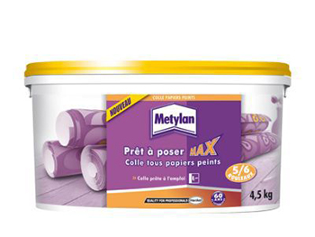 METYLAN COLLE PAPIERS PEINTS PRET A POSER MAX EN SEAU DE 4,5 KG