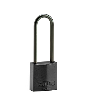 BRADY CADENAS NOIR COMPACT ALUMINIUM ANSE 75 MM EN PAQUET DE 6