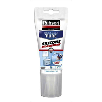 RUBSON MASTIC BAIN & CUISINE PURE TRANSPARENT EN TUBE DE 150 ML