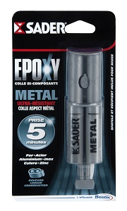 SADER EPOXY METAL EN SERINGUE DE 25 ML