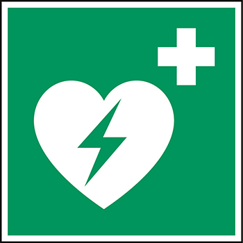 PANNEAU ISO - DEFIBRILLATEUR 200 x 200 MM