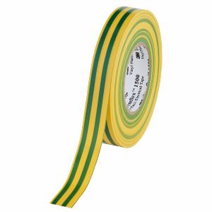 3M TEMFLEX 1500 JAUNE/VERT LARGEUR 19 MM EN ROULEAU DE 20 M