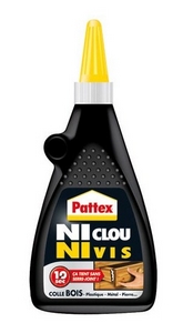 PATTEX BOIS NI CLOU NI VIS LIQUIDE EN FLACON DE 500 GR