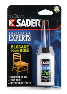 SADER COLLE BLOCAGE BOIS EN FLACON DE 50 ML