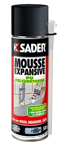 SADER MOUSSE EXPANSIVE PU EN AEROSOL DE 500 ML